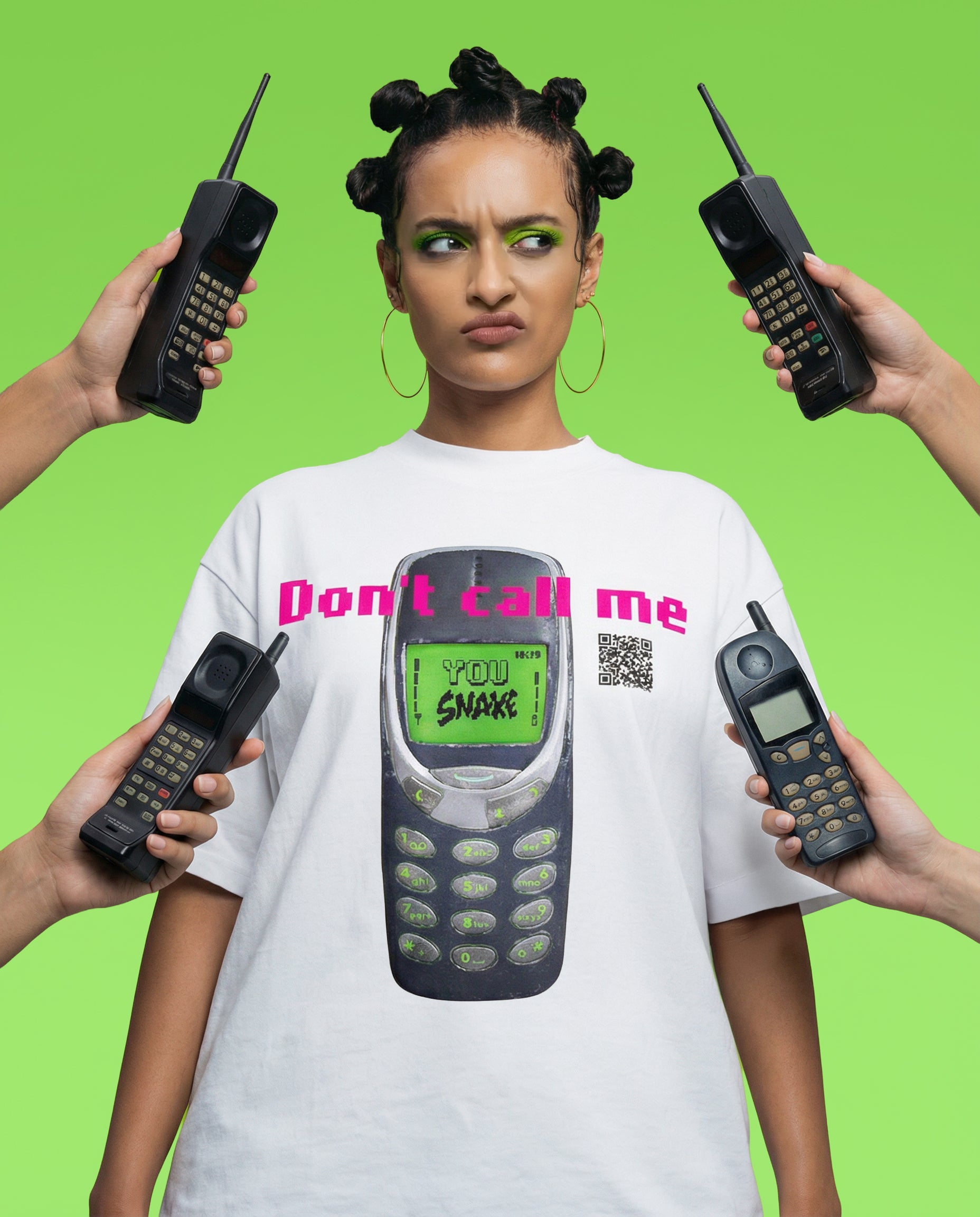 Don't call me - Unisex Oversize T-shirt (White)