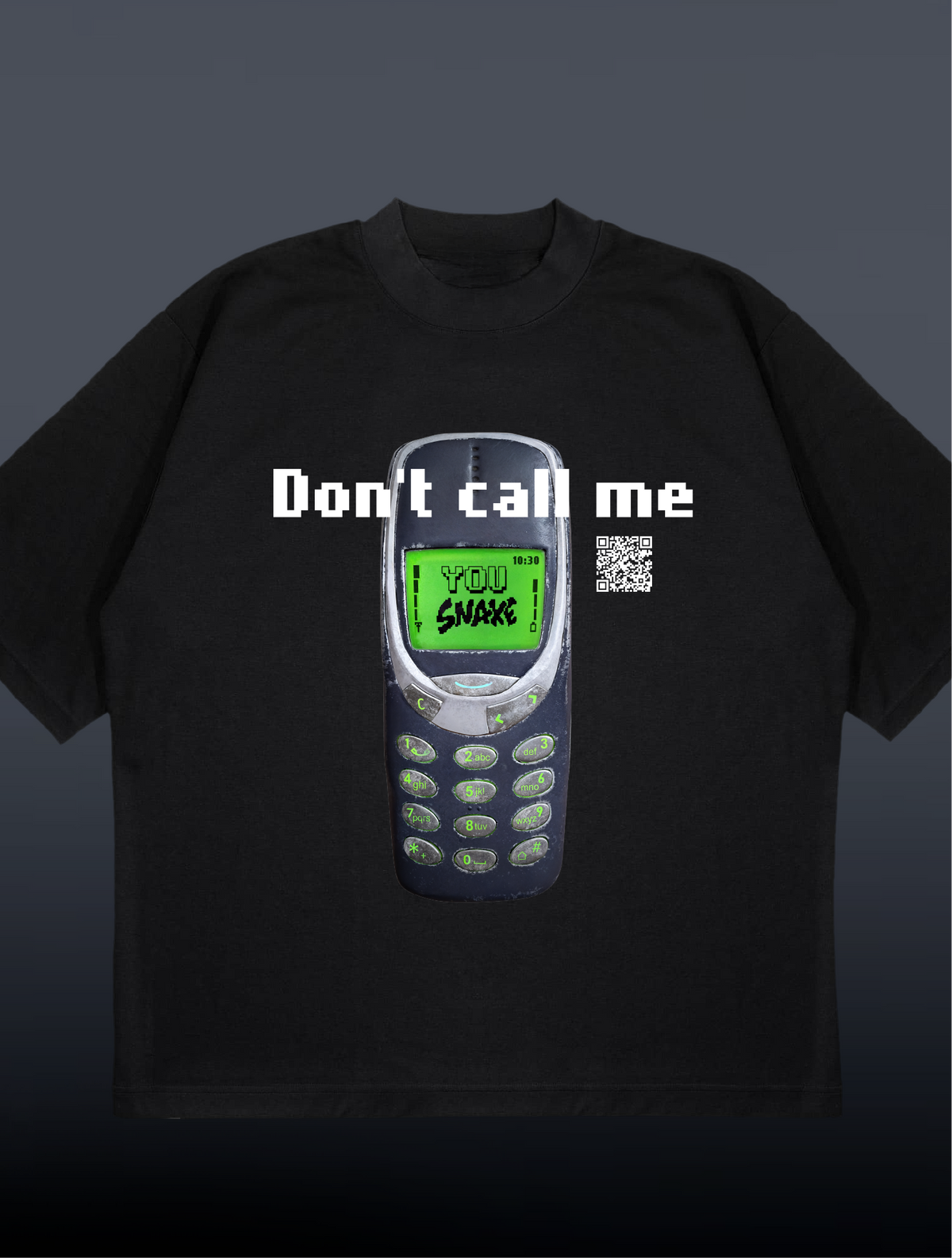 Don't call me - Unisex Oversize T-shirt (Black)