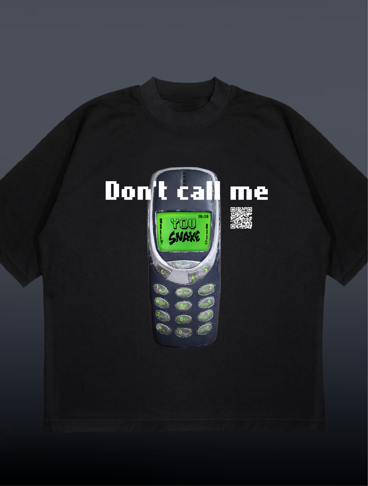Don't call me - Unisex Oversize T-shirt (Black)