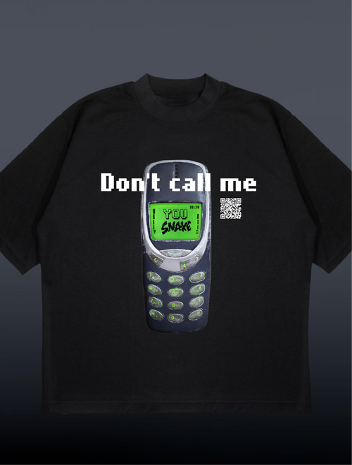 Don't call me - Unisex Oversize T-shirt (Black)