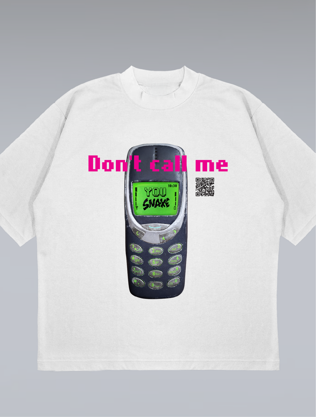 Don't call me - Unisex Oversize T-shirt (White)