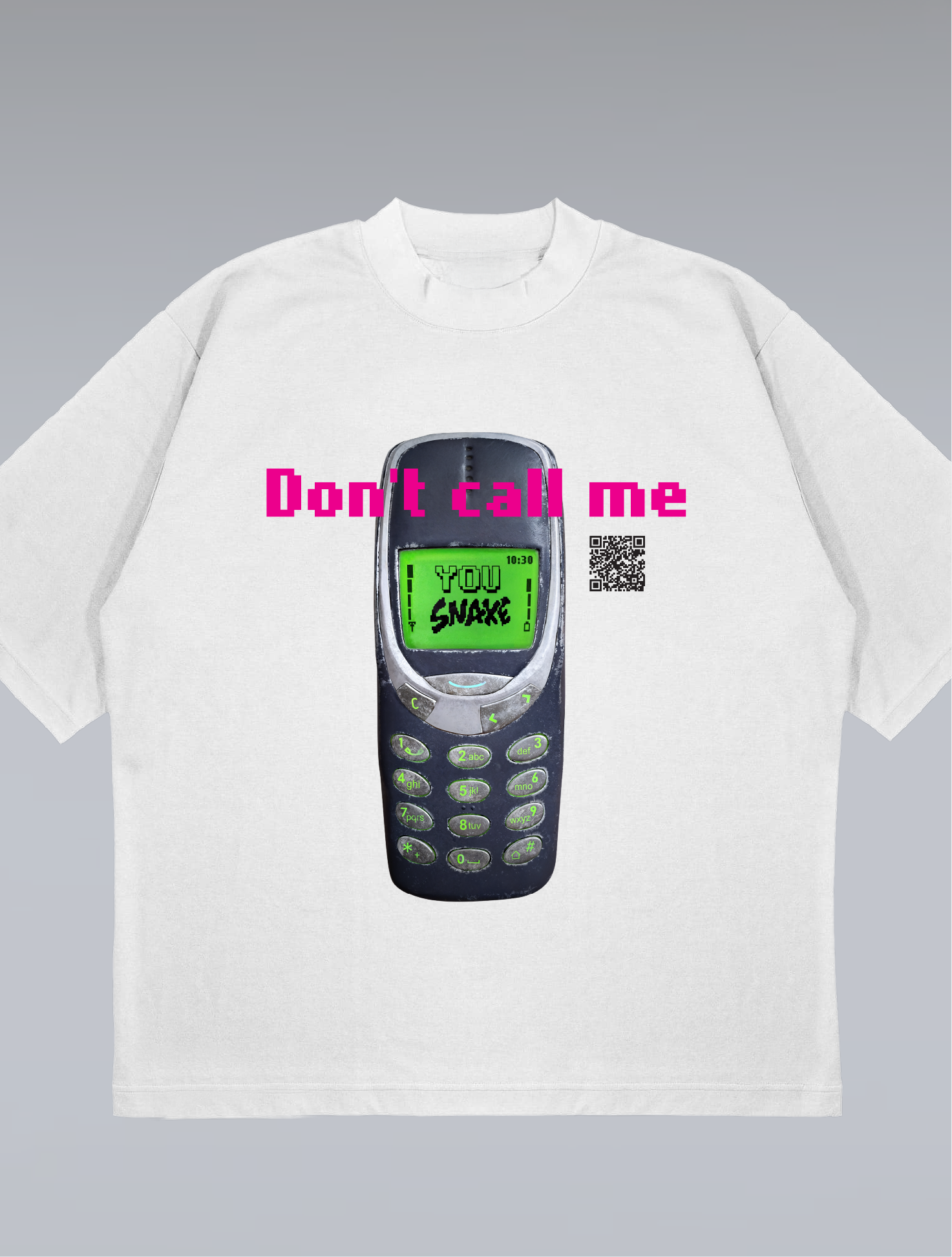 Don't call me - Unisex Oversize T-shirt (White)